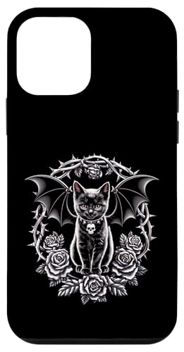 Schwarze Katze, Gothic, Kätzchen, Totenköpfe, Rose, Halloween, Mutter, Papa Hülle für iPhone 12 mini Schwarze Katze, Gothic, Kätzchen, Totenköpfe, Rose, Halloween, Mutter, Papa Hülle für iPhone 12 mini von BlackCatAxis1