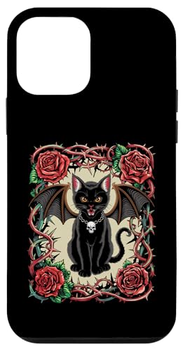 Schwarze Katze, Gothic, Totenköpfe, Rose, Kätzchen, Halloween, Mutter, Papa Hülle für iPhone 12 mini Schwarze Katze, Gothic, Totenköpfe, Rose, Kätzchen, Halloween, Mutter, Papa Hülle für iPhone 12 mini von BlackCatAxis1
