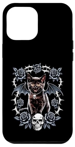 Schwarze Katze, Kätzchen, Gothic, Totenköpfe, Halloween, Rose, Mutter, Papa Hülle für iPhone 12 Pro Max Schwarze Katze, Kätzchen, Gothic, Totenköpfe, Halloween, Rose, Mutter, Papa Hülle für iPhone 12 Pro Max von BlackCatAxis1