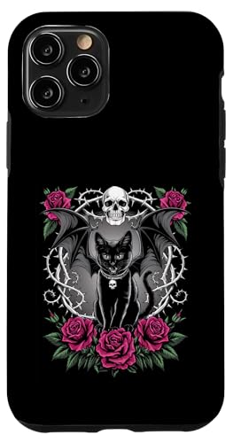 Schwarze Katze, Kätzchen, Halloween, Gothic, Totenköpfe, Rose, Mutter, Papa Hülle für iPhone 11 Pro Schwarze Katze, Kätzchen, Halloween, Gothic, Totenköpfe, Rose, Mutter, Papa Hülle für iPhone 11 Pro von BlackCatAxis1