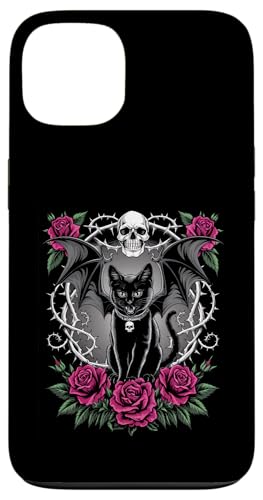 Schwarze Katze, Kätzchen, Halloween, Gothic, Totenköpfe, Rose, Mutter, Papa Hülle für iPhone 13 Schwarze Katze, Kätzchen, Halloween, Gothic, Totenköpfe, Rose, Mutter, Papa Hülle für iPhone 13 von BlackCatAxis1