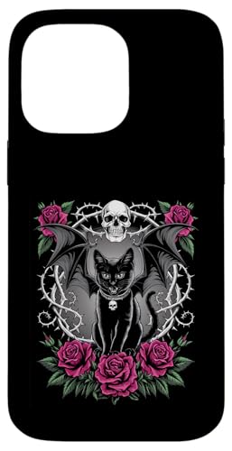 Schwarze Katze, Kätzchen, Halloween, Gothic, Totenköpfe, Rose, Mutter, Papa Hülle für iPhone 14 Pro Max Schwarze Katze, Kätzchen, Halloween, Gothic, Totenköpfe, Rose, Mutter, Papa Hülle für iPhone 14 Pro Max von BlackCatAxis1