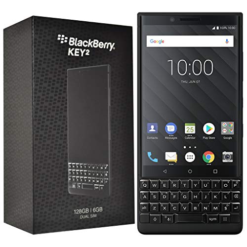 BlackBerry KEY2 128 GB (Dual-SIM, BBF100-6, QWERTY-Tastatur) Factory entsperrt SIM-Free 4G Smartphone (schwarze Edition) von Blackberry