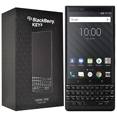 BlackBerry KEY2 128 GB (Dual-SIM, BBF100-6, QWERTY-Tastatur) Factory entsperrt SIM-Free 4G Smartphone (schwarze Edition) von BlackBerry