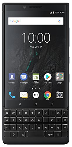 BlackBerry Key2 Dual Sim Smartphone (4,5 Zoll Display, 12 Megapixel Kamera, LTE, 6 GB RAM, 128 GB Speicher, Quick Charge 3.0, Android 8.1 Oreo) Schwarz von Blackberry