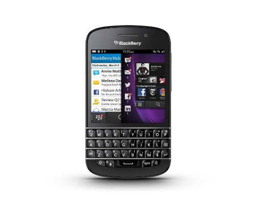 BlackBerry SQN-100-5-PRD-53241-004, Modell Q10, simlockfrei, QWERTY, 3,1 Display, 8 MP Kamera, 16 GB, 2 GB RAM, Schwarz von Blackberry