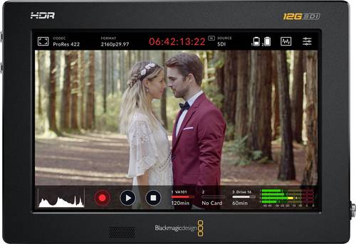 Blackmagic Design Videomonitor 17.8 cm 7 Zoll HDMI®, SDI, XLR von Blackmagic Design