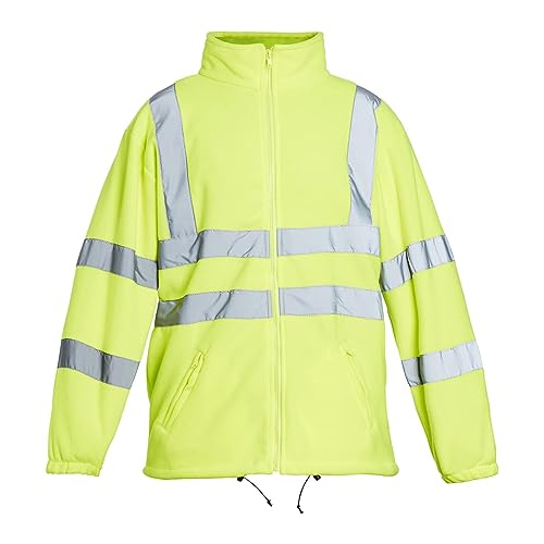 Blackrock 8010307 Warnschutz-Fleecejacke, Gelb, EN-zertifiziert, Größe XXL von Blackrock