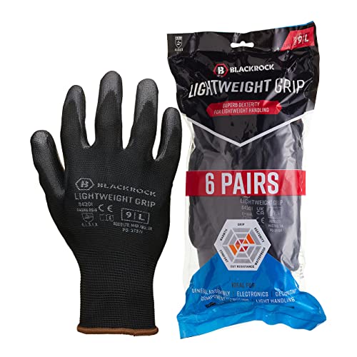 Blackrock 8430110p6 leichten PU Grip Handschuhe (Pack von 6) von Blackrock