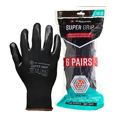 Blackrock 8430209p6 Nitril Super Grip Handschuh (6 Stück) von Blackrock