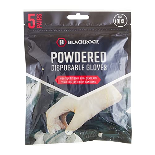 Blackrock Einweghandschuhe aus gepudertem Vinyl, 10 Stück, medizinisch, Lebensmittelhandschuhe, latexfrei, OP-Handschuhe, Tattoo-Handschuhe, unsteril, Erste Hilfe, Malerei, weiß, hautsicher, PSA - Blackrock Einweghandschuhe aus gepudertem Vinyl, 10 Stück, medizinisch, Lebensmittelhandschuhe, latexfrei, OP-Handschuhe, Tattoo-Handschuhe, unsteril, Erste Hilfe, Malerei, weiß, hautsicher, PSA - von Blackrock