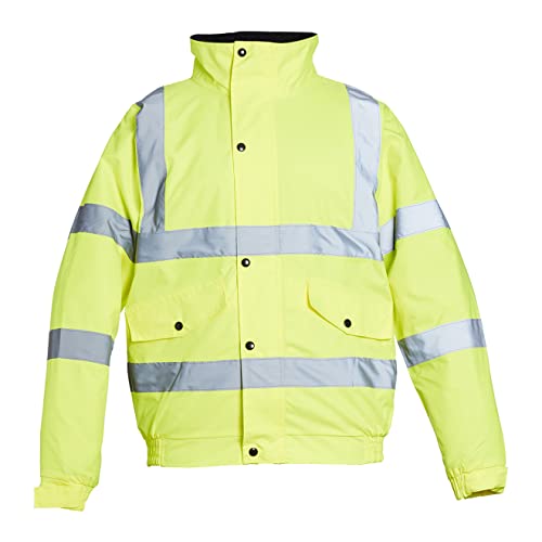 Blackrock Gelbe Warnschutz-Bomberjacke mit wasserfesten, versiegelten Nähten, vollständig EN-zertifiziert – Größe 2XL von Blackrock