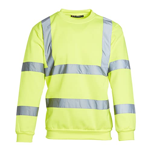 Blackrock Gelbes Sweatshirt, Herren und Damen, sicher und bequem, hohe Sichtbarkeit, reflektierende Sicherheitskleidung, vollständig EN-zertifiziert – 2XL von Blackrock
