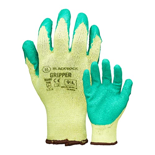 Blackrock Gripper Arbeitshandschuhe mit Latex-Handflächenbeschichtung für hervorragenden Nass- und Trockenhalt und Handhabung – Größe 11/2XL von Blackrock