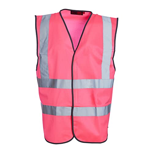 Blackrock Hi Vis Ärmellose Weste für Herren und Damen, leicht und bequem, mit reflektierendem Sicherheitsband, ideal für Veranstaltungen, Größe L, Rosa Blackrock Hi Vis Ärmellose Weste für Herren und Damen, leicht und bequem, mit reflektierendem Sicherheitsband, ideal für Veranstaltungen, Größe L, Rosa von Blackrock