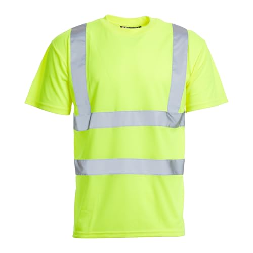Blackrock Hi-Vis T-Shirt für Damen und Herren, leicht, bequem, atmungsaktiv, gut sichtbar, Sicherheits-T-Shirts für Arbeitskleidung, EN-zertifiziert — 6XL Blackrock Hi-Vis T-Shirt für Damen und Herren, leicht, bequem, atmungsaktiv, gut sichtbar, Sicherheits-T-Shirts für Arbeitskleidung, EN-zertifiziert — 6XL von Blackrock