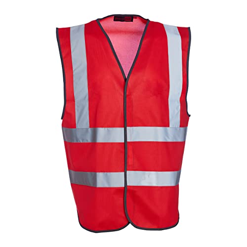 Blackrock Hivisible Reflektierende Herren-Jacke, Warnweste, Gelb, Größe L, rot, XXL von Blackrock