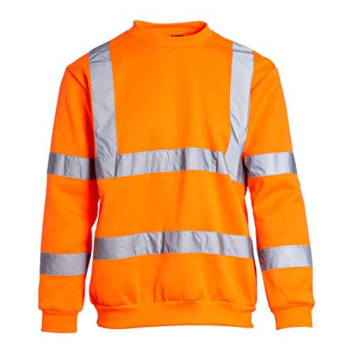 Blackrock Hochsichtbares orangefarbenes Sweatshirt, für Herren und Damen, sicher und bequem, hohe Sichtbarkeit, reflektierende Sicherheitskleidung, vollständig EN-zertifiziert – 4XL von Blackrock