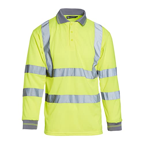 Blackrock Langarm-Poloshirt, hohe Sichtbarkeit, für Herren und Damen, leicht und atmungsaktiv, reflektierend, hohe Sichtbarkeit, vollständig EN-Zertifiziert – Größe S Blackrock Langarm-Poloshirt, hohe Sichtbarkeit, für Herren und Damen, leicht und atmungsaktiv, reflektierend, hohe Sichtbarkeit, vollständig EN-Zertifiziert – Größe S von Blackrock