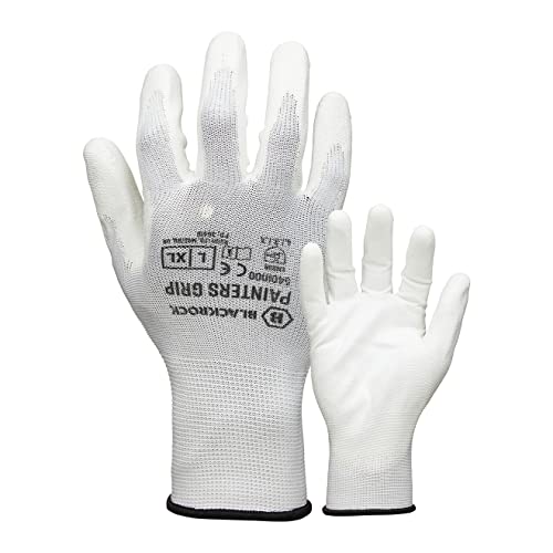 Blackrock Leichte Malerarbeitshandschuhe, PU-Handfläche, beschichtet, für Handschutz und guten trockenen Griff, Größe 9/L Blackrock Leichte Malerarbeitshandschuhe, PU-Handfläche, beschichtet, für Handschutz und guten trockenen Griff, Größe 9/L von Blackrock