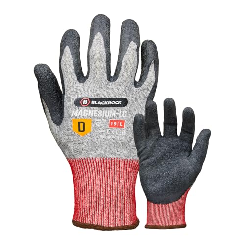 Blackrock Magnesium-LC Schnittfeste Arbeitshandschuhe Level D Schutz Arbeitshandschuhe Rutschfestes Latex Wet & Dry Grip Herren Damen Anti-Cut Stahl & Glasfaser Sicherheitsfutter Messer Klingenschutz Blackrock Magnesium-LC Schnittfeste Arbeitshandschuhe Level D Schutz Arbeitshandschuhe Rutschfestes Latex Wet & Dry Grip Herren Damen Anti-Cut Stahl & Glasfaser Sicherheitsfutter Messer Klingenschutz von Blackrock