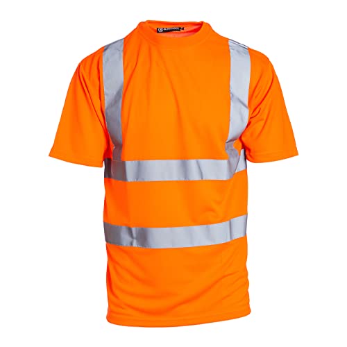 Blackrock Orange Warnschutz-T-Shirt, reflekt. Warnschutz-T-Shirts Herren/Damen, leicht, bequem, atmungsaktiv, gut sichtbare Sicherheits- und Arbeitskleidungs-T-Shirts, vollst EN-zert – Größen S-6XL Blackrock Orange Warnschutz-T-Shirt, reflekt. Warnschutz-T-Shirts Herren/Damen, leicht, bequem, atmungsaktiv, gut sichtbare Sicherheits- und Arbeitskleidungs-T-Shirts, vollst EN-zert – Größen S-6XL von Blackrock