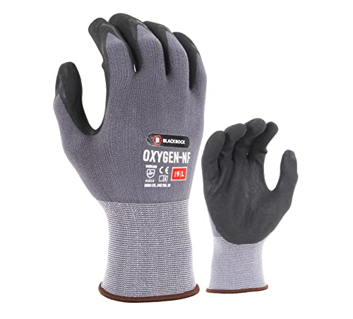 Blackrock Oxygen-NF leichte Arbeitshandschuhe, Nitrilschaum, Handflächenbeschichtung für hervorragenden trockenen, nassen und öligen Griff und Handhabung, Größe 7/S Blackrock Oxygen-NF leichte Arbeitshandschuhe, Nitrilschaum, Handflächenbeschichtung für hervorragenden trockenen, nassen und öligen Griff und Handhabung, Größe 7/S von Blackrock