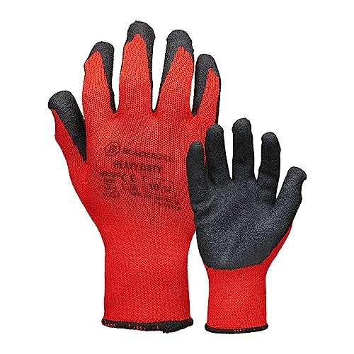 Blackrock Pro Grip HD Arbeitshandschuhe, Latex-Handflächenbeschichtung für hervorragenden Nass- und Trockengriff und Handhabung, Größe 8/M von Blackrock