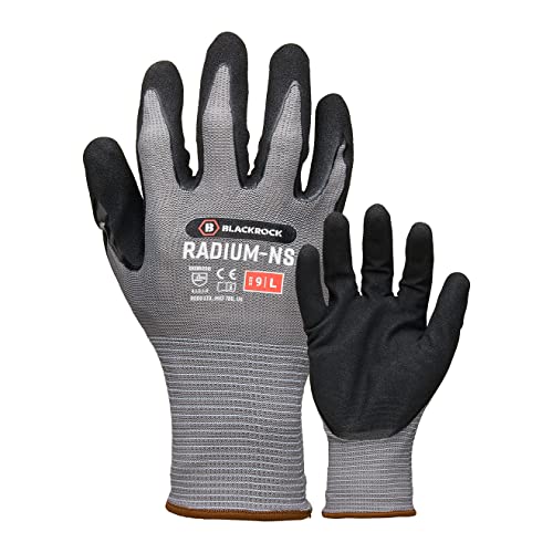 Blackrock Radium-NS Arbeitshandschuhe Sandy Nitril Handfläche beschichtet für hervorragenden Nass- und öligen Griff und Handhabung - Größe 10/XL Blackrock Radium-NS Arbeitshandschuhe Sandy Nitril Handfläche beschichtet für hervorragenden Nass- und öligen Griff und Handhabung - Größe 10/XL von Blackrock
