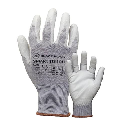 Blackrock Smart Touch leichte Arbeitshandschuhe mit PU-Handflächenbeschichtung, kompatibel mit Touchscreen-Handys und Tablets, Größe 10/XL Blackrock Smart Touch leichte Arbeitshandschuhe mit PU-Handflächenbeschichtung, kompatibel mit Touchscreen-Handys und Tablets, Größe 10/XL von Blackrock