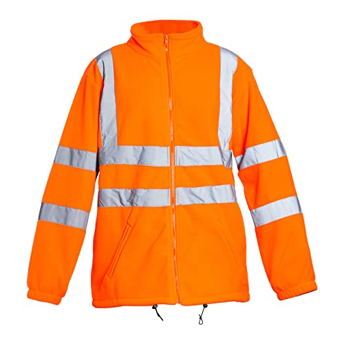 Blackrock Warnschutz-Fleecejacke, Orange, für Herren und Damen, strapazierfähig, warm, Anti-Pilling, hohe Sichtbarkeit, reflektierende Sicherheitskleidung, vollständig EN-zertifiziert – 2XL von Blackrock