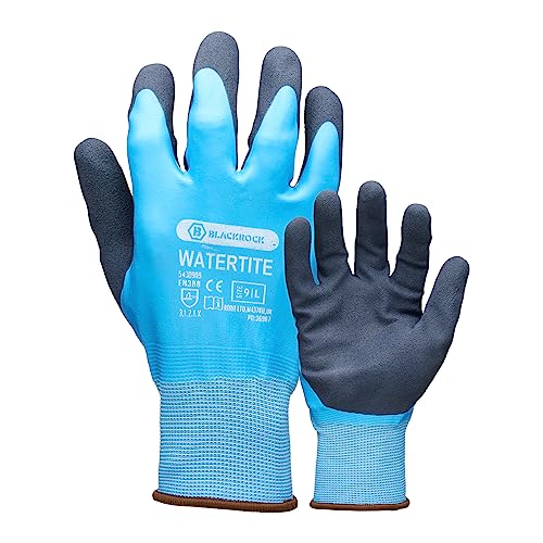 Blackrock Watertite Arbeitshandschuhe, vollständig wasserdicht, mit sandiger Latex-Handflächenbeschichtung für hervorragenden Nass- und Trockengriff, Größe 10/XL Blackrock Watertite Arbeitshandschuhe, vollständig wasserdicht, mit sandiger Latex-Handflächenbeschichtung für hervorragenden Nass- und Trockengriff, Größe 10/XL von Blackrock