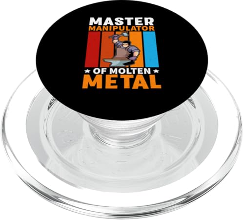 Meister-Manipulator aus geschmolzenem Metall für einen Schmied PopSockets PopGrip für MagSafe Meister-Manipulator aus geschmolzenem Metall für einen Schmied PopSockets PopGrip für MagSafe von Blacksmith And Metalsmith Designs For Craftsman