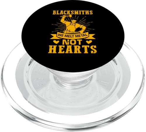 Schmiede – Wir schmelzen Metall, keine Herzen PopSockets PopGrip für MagSafe von Blacksmith And Metalsmith Designs For Craftsman