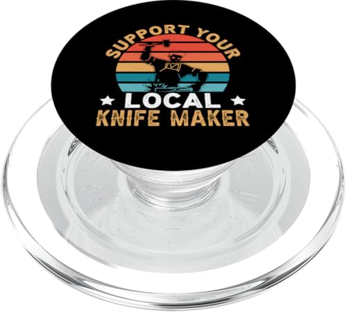 Unterstützen Sie Ihren lokalen Messermacher für einen Schmied PopSockets PopGrip für MagSafe Unterstützen Sie Ihren lokalen Messermacher für einen Schmied PopSockets PopGrip für MagSafe von Blacksmith And Metalsmith Designs For Craftsman
