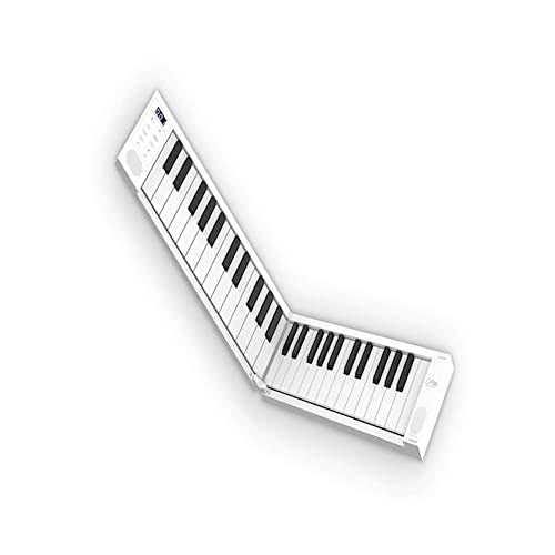 BLACKSTAR Zusammenklappbares, tragbares Klavier von Blackstar | 49 Tasten mit eingebautem USB-Akku und MIDI über USB 128 Klänge Klaviertastatur 1,01kg, 39cm, BA203012 von Blackstar