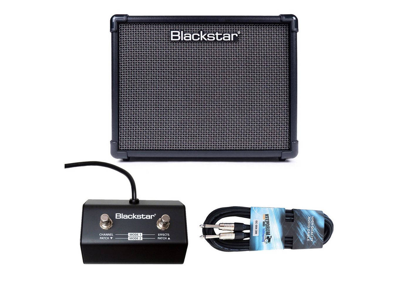 Blackstar ID Core 20 V3 Verstärker (20,00 W, mit FS-11 Fußschalter und Klinkenkabel) von Blackstar