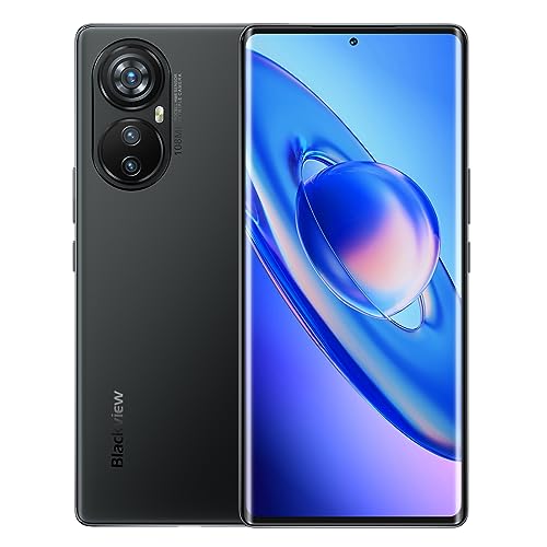 Blackview A200 PRO Smartphone Ohne Vertrag, 108MP Kamera, 24GB+256GB, 6,67" 2.4K AMOLED FHD+, Fingerabdruckscanner im Display, 5050mAh 66W Schnellladung, Dual-SIM Android 13 Handy, GPS NFC Schwarz von Blackview