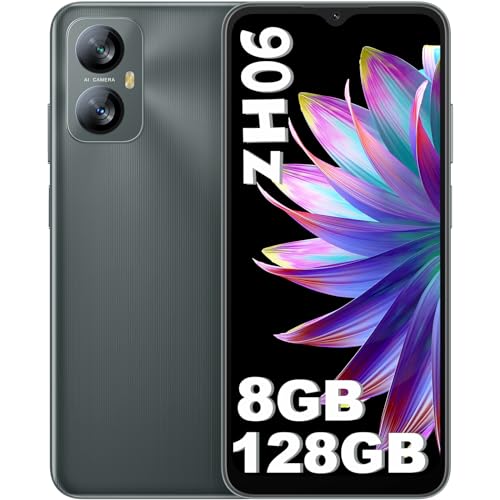 Blackview A52 Pro Smartphone Ohne Vertrag, 8GB+128GB Octa Core 90Hz 6.52" HD+ Display Android 13 Handy günstig, 5180mAh 13MP+5MP Kamera, Fingerabdruck,GPS, Dual SIM 4G Simlockfreie Handys von Blackview