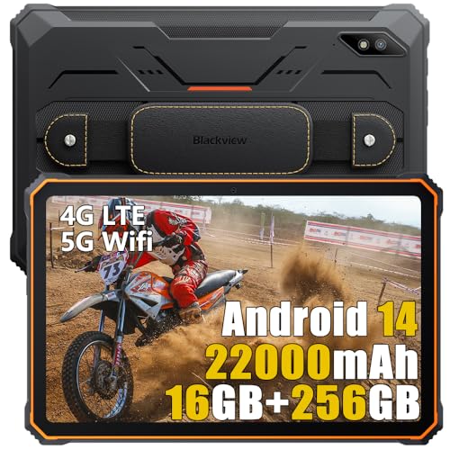Blackview Active 8 Pro Outdoor Tablet Android 14 2025, MTK G99 16GB+256GB Tablet 10.4 Zoll FHD+, 22000mAh Robust Smartphone, 48MP, 4 Lautsprecher, IP68 Wasserdicht, PC Modus, 4G LTE, 5G WiFi,OTG,NFC Blackview Active 8 Pro Outdoor Tablet Android 14 2025, MTK G99 16GB+256GB Tablet 10.4 Zoll FHD+, 22000mAh Robust Smartphone, 48MP, 4 Lautsprecher, IP68 Wasserdicht, PC Modus, 4G LTE, 5G WiFi,OTG,NFC von Blackview