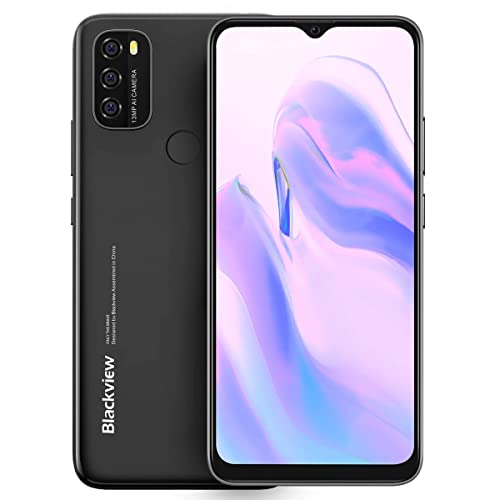 Blackview Android 11 Smartphone ohne Vertrag A70P, Octa Core 4GB+32GB, 6,5’’ HD+, 8,3mm Schlank&leicht, 5380mAh-Akku, 13MP+5MP,Dual-SIM-Handy 4G, Gesichtsentsperrung&Fingerabdruck GPS Schwarz Blackview Android 11 Smartphone ohne Vertrag A70P, Octa Core 4GB+32GB, 6,5’’ HD+, 8,3mm Schlank&leicht, 5380mAh-Akku, 13MP+5MP,Dual-SIM-Handy 4G, Gesichtsentsperrung&Fingerabdruck GPS Schwarz von Blackview