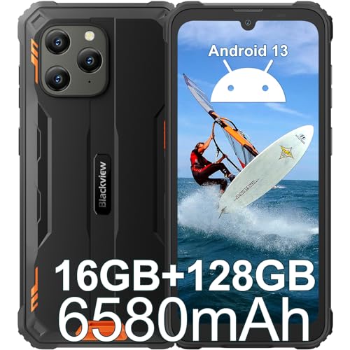 Blackview BV5300 Plus Outdoor Handy ohne Vertrag, 16GB RAM 128GB/1TB Smartphone Outdoor Android 13 6580mAh Handy Outdoor Outdoor 6,1" HD 13MP + 5MP, 4G Dual SIM von Blackview