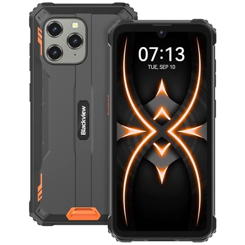 Blackview BV5300Pro Handy, bruchsicher, Android 12, 7 GB + 64 GB ROM/TF-1 TB, 6580 mAh Akku, 13 MP + 8 MP Kamera, 6,1 Zoll HD + Smartphone, bruchsicher, Dual SIM/Face ID/NFC/GPS/2 Jahre Garantie Blackview BV5300Pro Handy, bruchsicher, Android 12, 7 GB + 64 GB ROM/TF-1 TB, 6580 mAh Akku, 13 MP + 8 MP Kamera, 6,1 Zoll HD + Smartphone, bruchsicher, Dual SIM/Face ID/NFC/GPS/2 Jahre Garantie von Blackview