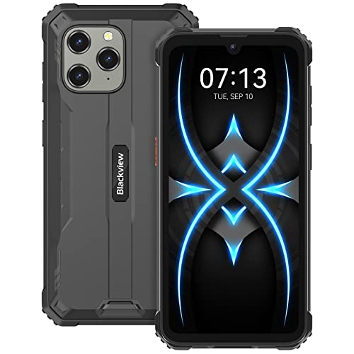 Blackview BV5300Pro Handy, bruchsicher, Android 12, 7 GB + 64 GB ROM/TF-1 TB, 6580 mAh Akku, 13 MP + 8 MP Kamera, 6,1 Zoll HD + Smartphone, bruchsicher, Dual SIM/Face ID/NFC/GPS/2 Jahre Garantie Blackview BV5300Pro Handy, bruchsicher, Android 12, 7 GB + 64 GB ROM/TF-1 TB, 6580 mAh Akku, 13 MP + 8 MP Kamera, 6,1 Zoll HD + Smartphone, bruchsicher, Dual SIM/Face ID/NFC/GPS/2 Jahre Garantie von Blackview