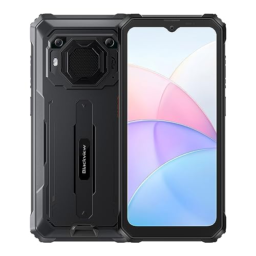 Blackview BV6200 - Outdoor Handy - Smartphone mit 6.5'' Display - 64 GB ROM, 4 GB RAM - Android 13 - Starke Batterie 13 000 mAh - Kamera 13 MP - Schwarz von Blackview