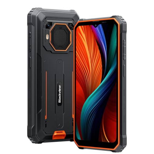 Blackview BV6200 Plus Outdoor Handy, 24GB+256GB, 11000mAh Akku, 3W 98dB Ultra-lauter Lautsprecher, 16MP+13MP, 6,56'' HD+, Android 14 DUAL SIM IP68 Wasserdicht Smartphone Ohne Vertrag, NFC Orange Blackview BV6200 Plus Outdoor Handy, 24GB+256GB, 11000mAh Akku, 3W 98dB Ultra-lauter Lautsprecher, 16MP+13MP, 6,56'' HD+, Android 14 DUAL SIM IP68 Wasserdicht Smartphone Ohne Vertrag, NFC Orange von Blackview
