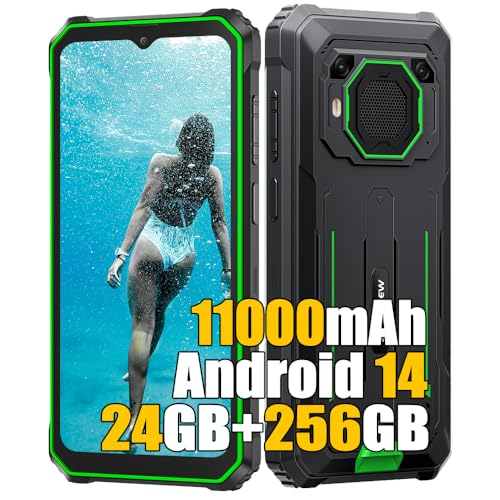 Blackview BV6200 Plus Outdoor Handy ohne Vertrag 2025, 24GB+256GB/2TB, 6.56" Outdoor Smartphone Android 14, 16MP AI, 98db Lautsprecher, 11000mAh, IP68 Wasserdicht Baustellenhandy, 4G LTE,NFC,OTG,Grün Blackview BV6200 Plus Outdoor Handy ohne Vertrag 2025, 24GB+256GB/2TB, 6.56" Outdoor Smartphone Android 14, 16MP AI, 98db Lautsprecher, 11000mAh, IP68 Wasserdicht Baustellenhandy, 4G LTE,NFC,OTG,Grün von Blackview