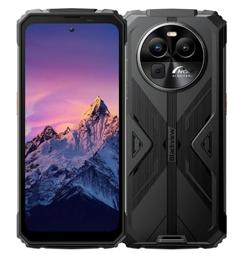 Blackview BV8100 Outdoor Smartphone ohne Vertrag, Dual-LED-Taschenlampen, 24GB+256GB, 6,5'' 120Hz 2,4K FHD+, 50MP Kamera, 8800mAh Akku, IP68 Android 14 Wasserdichtes Robustes Handy, GPS NFC Schwarz Blackview BV8100 Outdoor Smartphone ohne Vertrag, Dual-LED-Taschenlampen, 24GB+256GB, 6,5'' 120Hz 2,4K FHD+, 50MP Kamera, 8800mAh Akku, IP68 Android 14 Wasserdichtes Robustes Handy, GPS NFC Schwarz von Blackview