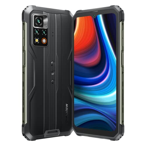 Blackview - BV9200 - Unzerbrechliches Smartphone - Doke OS 3.1-256 GB ROM / 8 GB RAM - 50 MP Kamera - 5000 mAh - USB-C-Ladegerät - Schwarz von Blackview