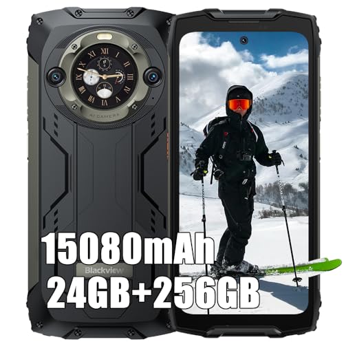 Blackview BV9300 Pro 24GB+256GB Outdoor Handy ohne Vertrag, MTK G99, 6,7" FHD+ 2.4K Doppel Bildschirm Outdoor Smartphone, 64MP, Android 13, 15080mAh, 4G LTE Baustellenhandy Wasserdicht IP68, Schwarz Blackview BV9300 Pro 24GB+256GB Outdoor Handy ohne Vertrag, MTK G99, 6,7" FHD+ 2.4K Doppel Bildschirm Outdoor Smartphone, 64MP, Android 13, 15080mAh, 4G LTE Baustellenhandy Wasserdicht IP68, Schwarz von Blackview
